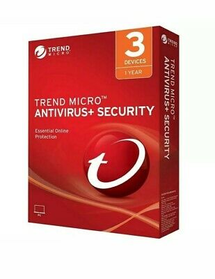  Trend Micro Maximum Security 1 YEAR 3PC